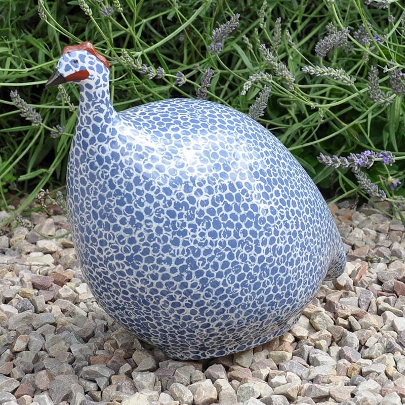 Blue Guinea Fowl In Ceramique Ebay