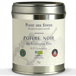 Pepe nero di Kampot biologico, 50g - Gastronomia francese online