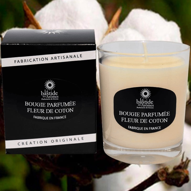 Bougie parfumée Fleur de coton, 130g