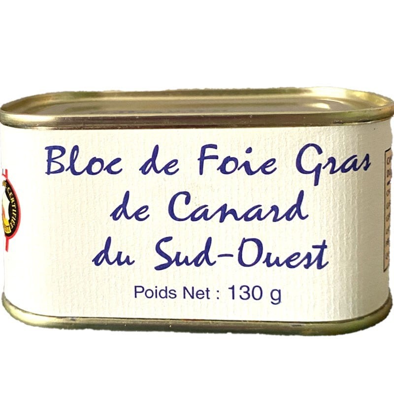Bloc de foie gras de canard, 130g - épicerie fine en ligne