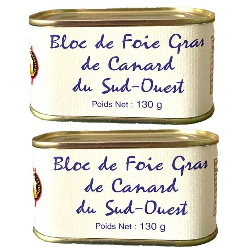 Blok eend foie gras, 2x 130g - online delicatessen