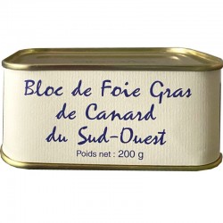 Block of duck foie gras from the south-west 2x200g- online delicatessen