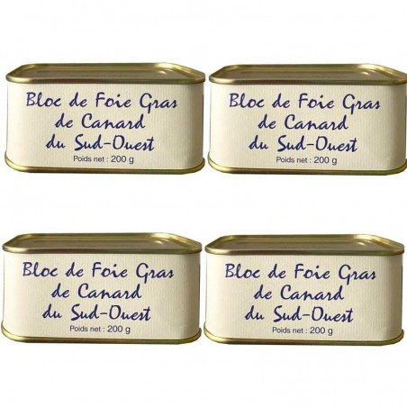 Bloc de foie gras de Canard - 580 gr - Origine Sud-Ouest