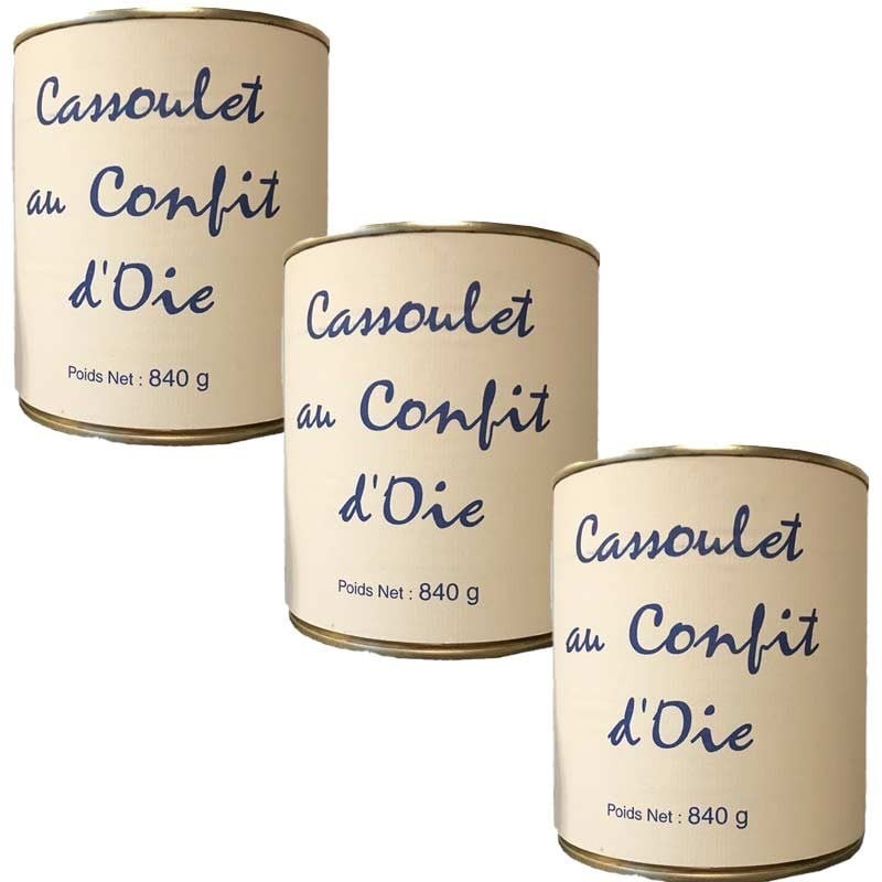 Cassoulet con ganso confitado, 3 cajas 840g - delicatessen online