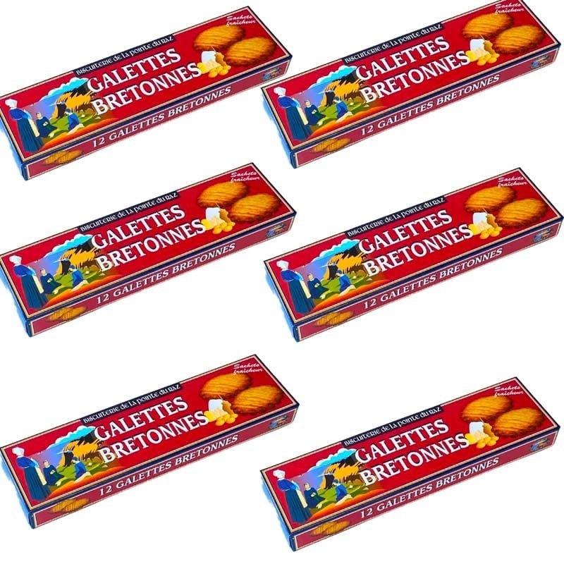 Hantverksmässiga bretonska Patties 6x80g-delikatesser på nätet