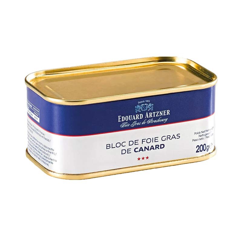 Block of duck foie gras from Alsace, 130g