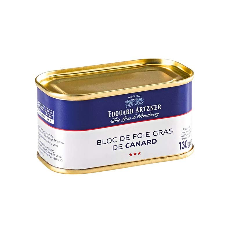 Block of Alsace duck foie gras, 200g